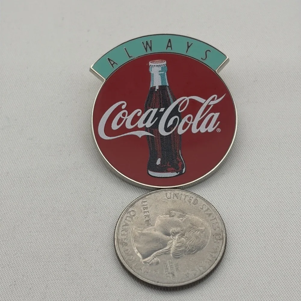 Always Coca-Cola Coke Bottle Logo Lapel Hat Pin